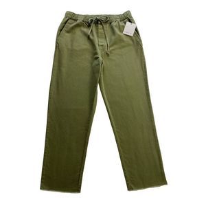 Women’s O’NEILL CURTIS CROP PANTS - ARMY GREEN - SIZW LARGE